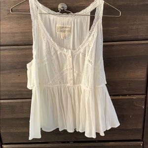 white lacey beautiful top